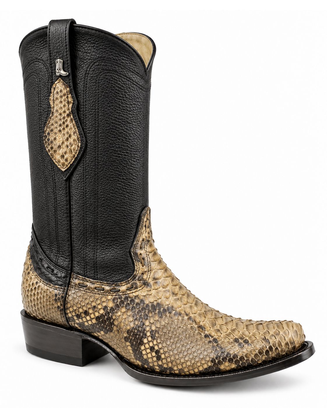 Bota Vaquera La Botota Python Wash Off Taupé Horma Dubái