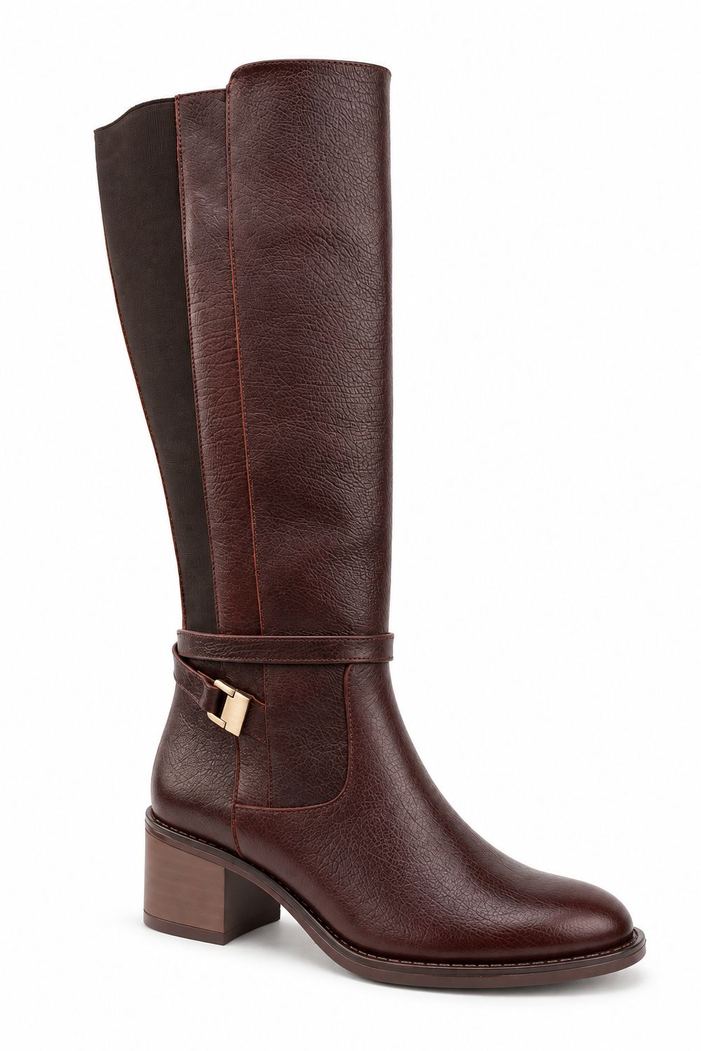 Bota Vaquera Dama Piedra Angular 2157 Piel Avellana