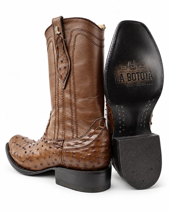 Bota Vaquera La Botota Avestruz Miel Horma Bubai