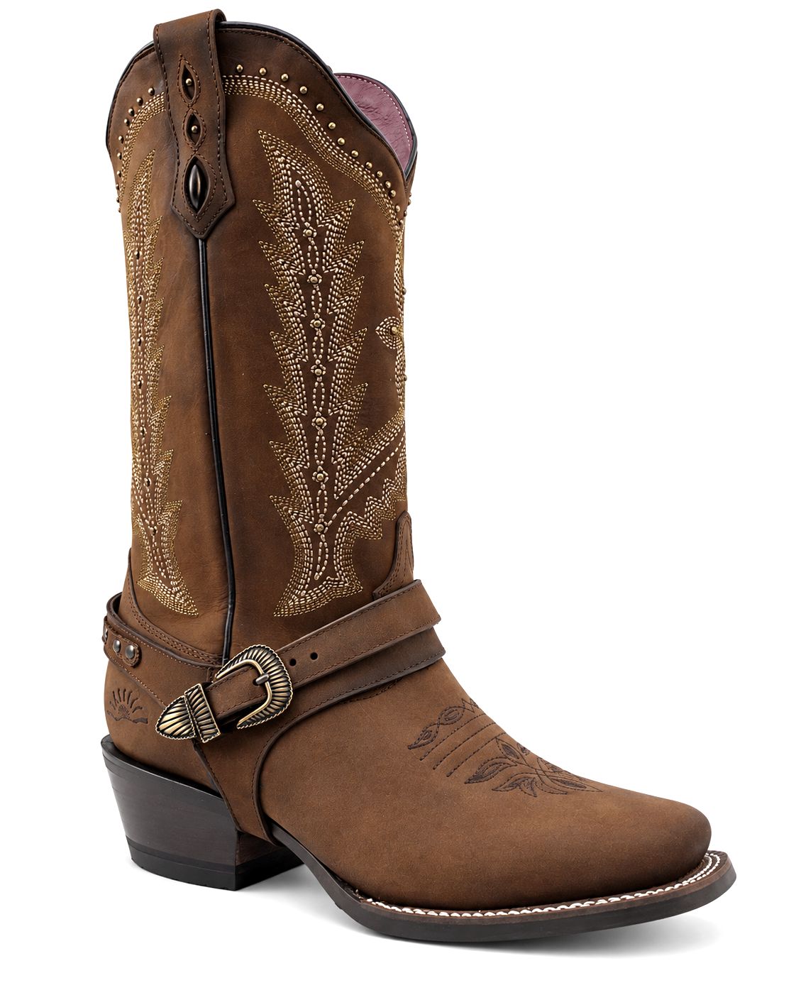 Bota Vaquera Dama Rio Grande Catalina Bronco Oak Suela Welt Flex