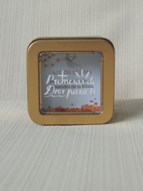 Caja de Promesas Dorada