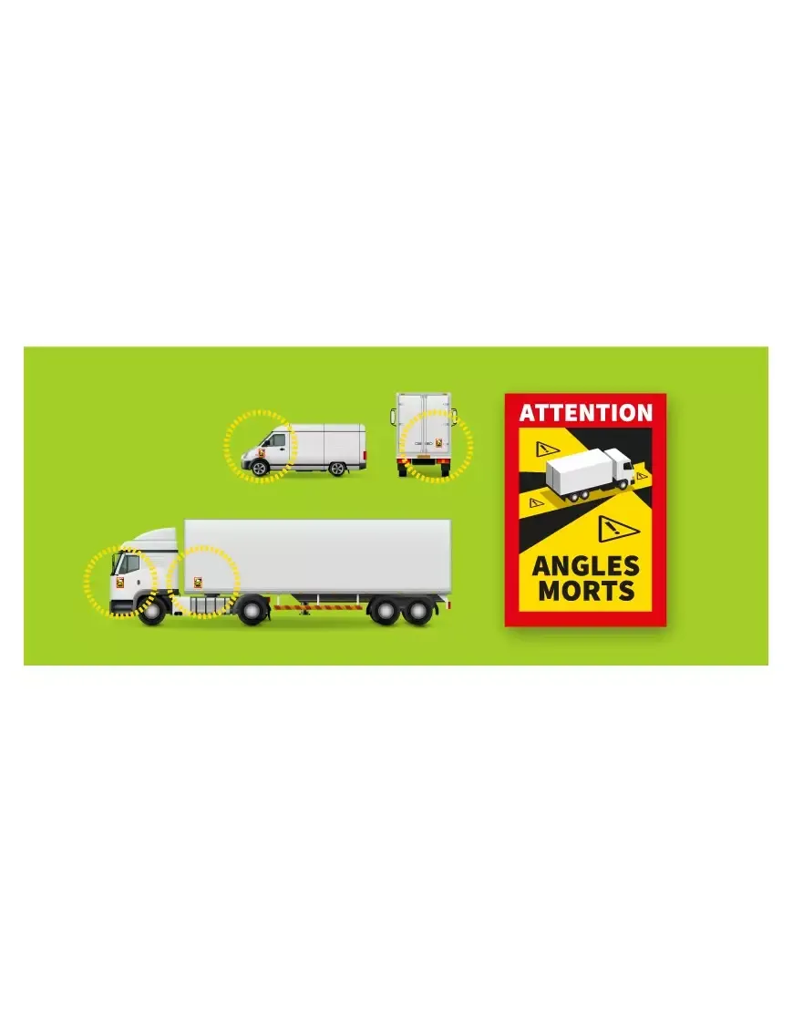 Etiqueta adhesiva ANGLES MORTS