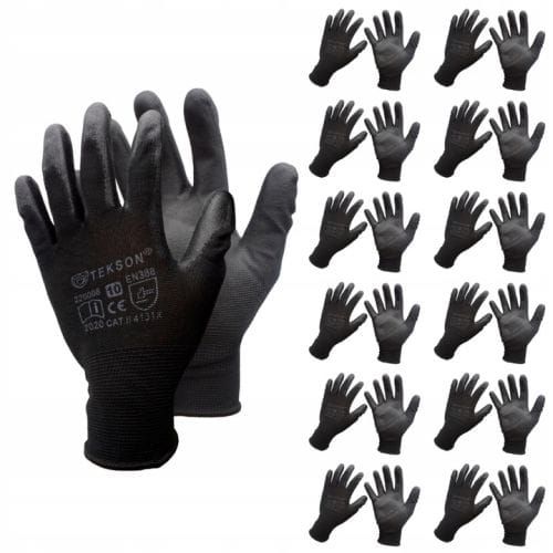 Guantes Tekson semi-empapados - negro