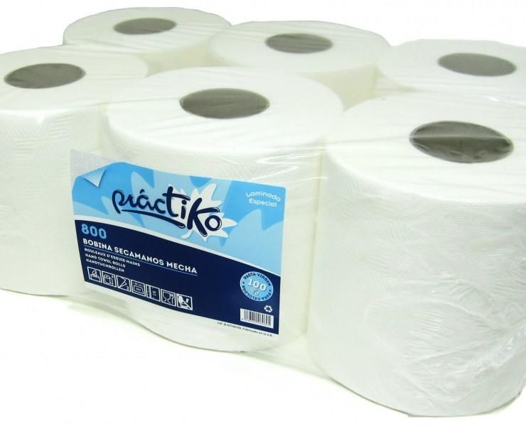 BOBINA CHEMINE LAMINADO PRACTIKO MECHA 6R/PAQ 0.8KG/UND