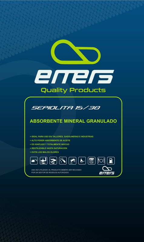 EMERS SEPIOLITA 15/30 SACO 20 KILOS