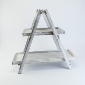 Houten étagère met 2 planken/étagère en bois avec 2 planches