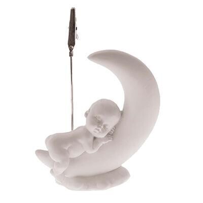 Baby op maan fotohouder/bébé sur la lune porte-photo