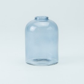 Glazen vaasje Blauw/vase en verre bleu