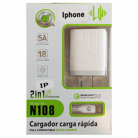 CARGADOR CARGA RAPIDA N108
