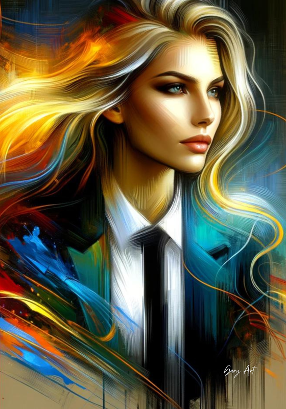Gary Art Leinwand Flammen der Inspiration  70 x 100 cm auf Canvas 1300 (##113##) Unikat