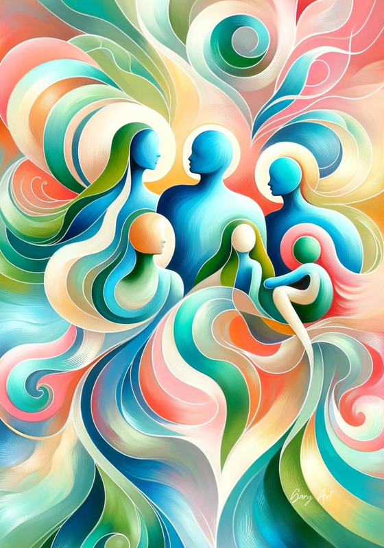 Gary Art Leinwand Harmony in Hues  70 x 100 cm auf Canvas 1300 (##116##) Unikat