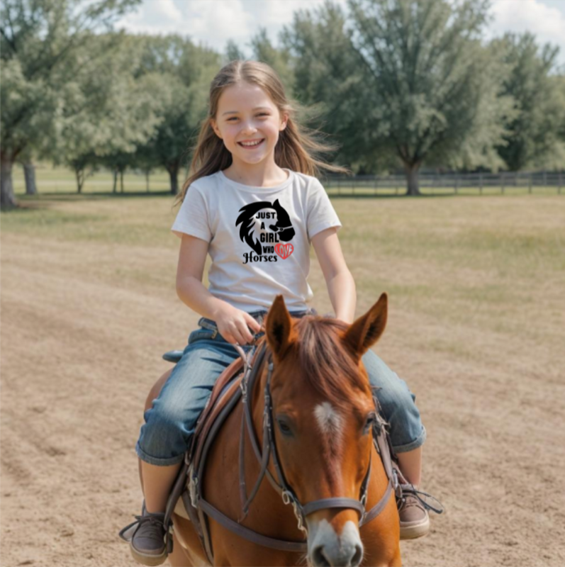 just a girl who loves horses tee