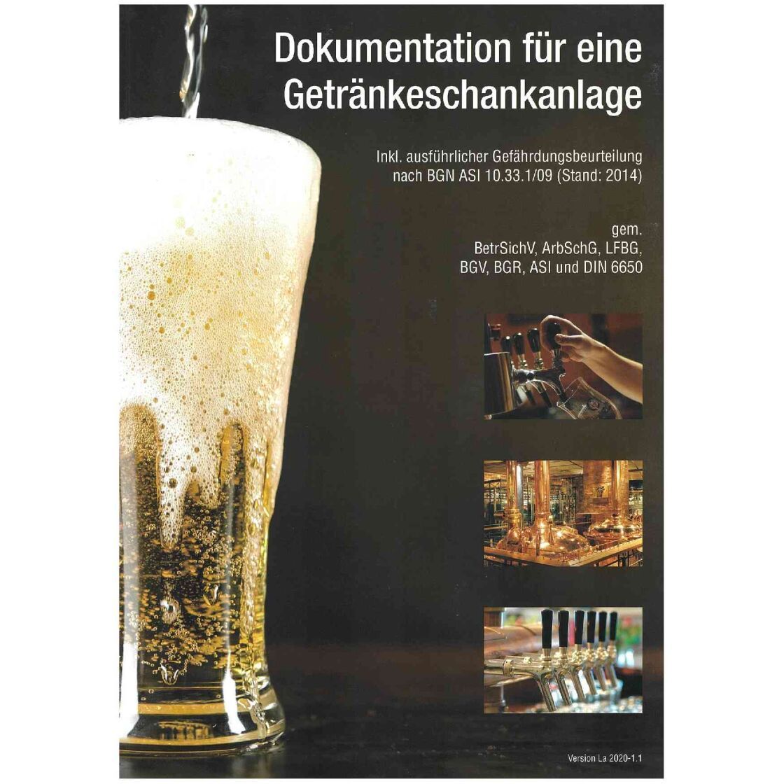 Dokumentation für eine Getränkeschankanlage, vormals Betriebsbuch