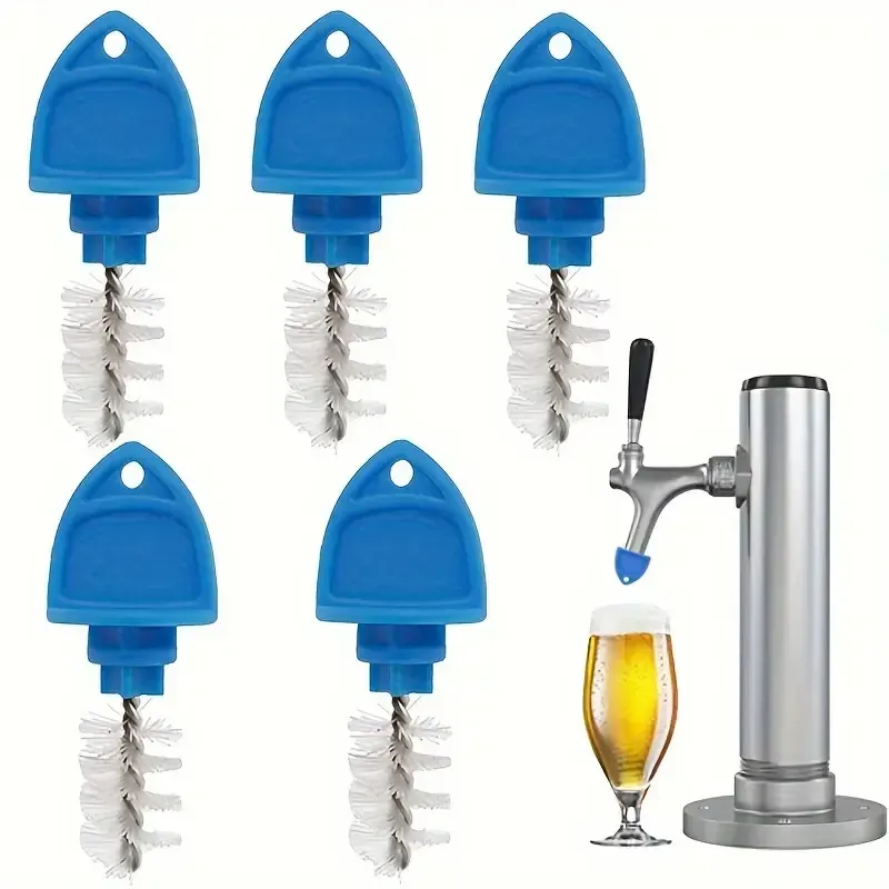 5er Set - Kunststoff Bierhahn-Reinigungsbürste