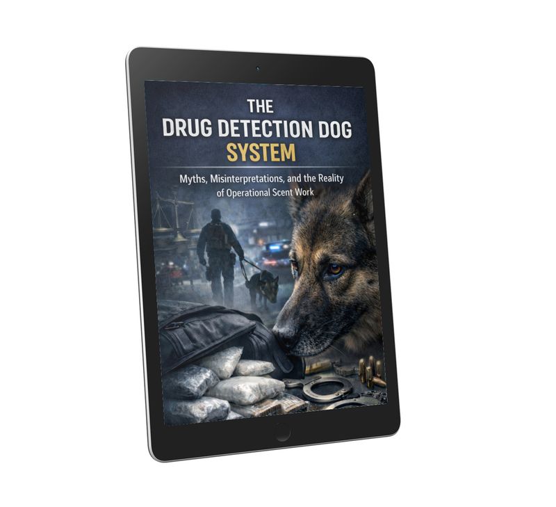 🇬🇧🇺🇸 THE DRUG DETECTION DOG SYSTEM - Myths, Misinterpretations, and the Reality of Operational Scent Work - eBook 🇬🇧🇺🇸 THE DRUG DETECTION DOG SYSTEM - Myths, Misinterpretations, and the Reality of Operational Scent Work - eBook