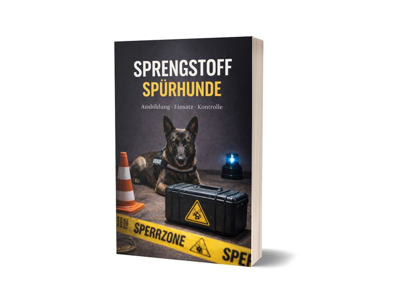 🇩🇪 SPRENGSTOFFSPÜRHUNDE - Ausbildung · Einsatz · Kontrolle Ein internationales Fachbuch für operative K9-Systeme - Softcover