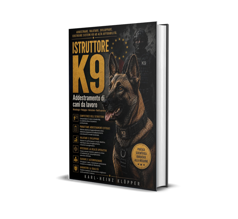 🇮🇹  Istruttore K9 -  Formazione per formatori nell'addestramento operativo dei cani da lavoro