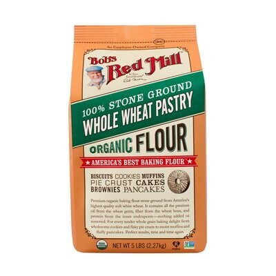 Bob&#39;s Red Mill Organic Whole Wheat Pastry Flour 5#