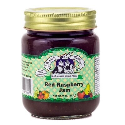 Amish Wedding Naturally Juice Sweetened Red Raspberry Jam