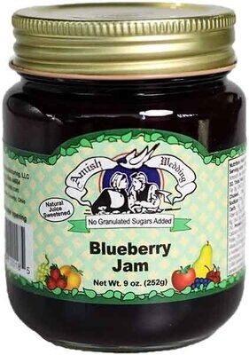 Amish Wedding Naturally Juice Sweetened Blueberry Jam 9oz