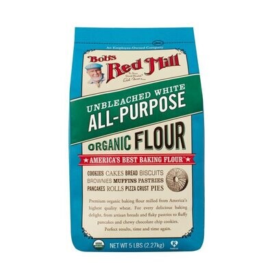 Bob's Red Mill Organic Unbleached Flour 5#