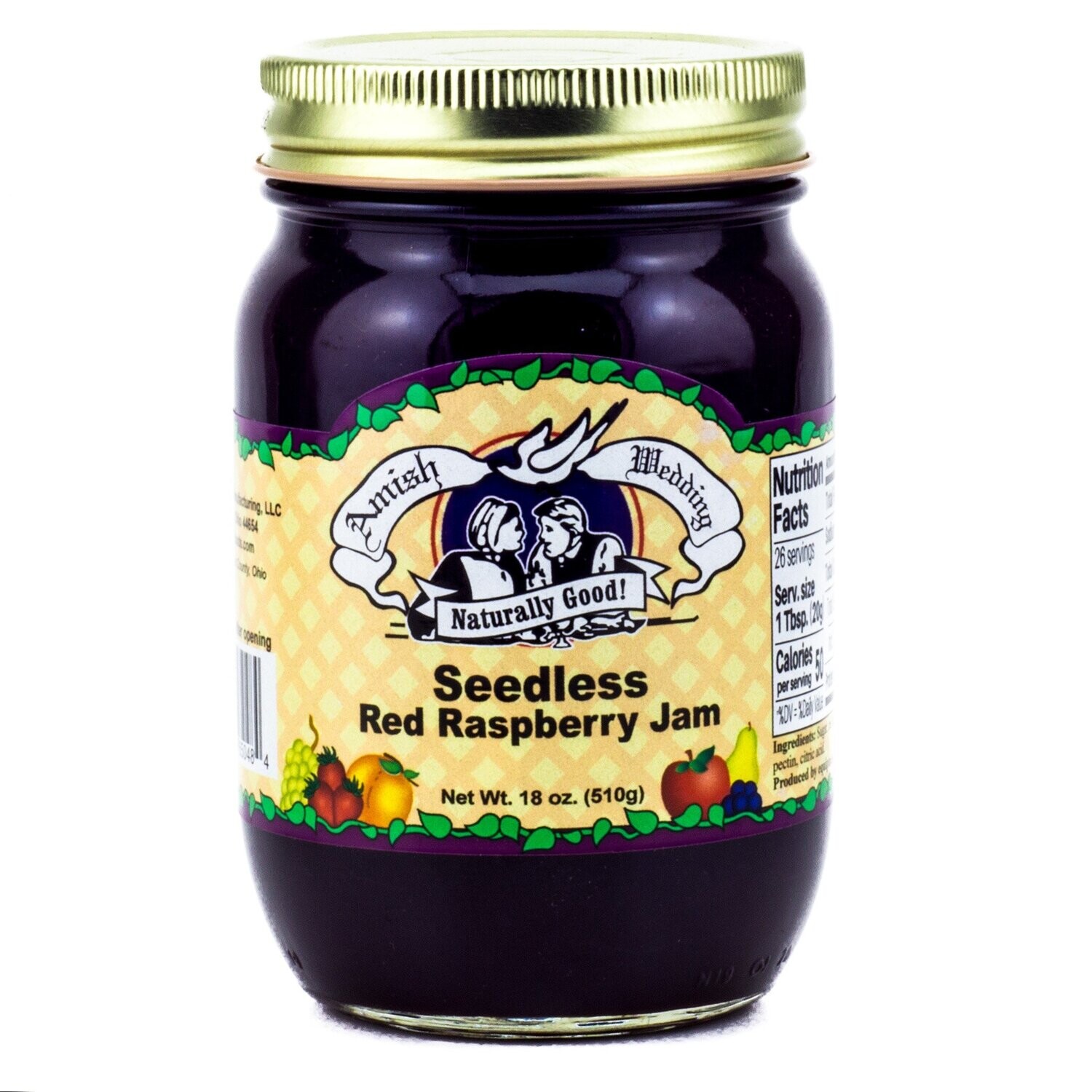 Amish Wedding Seedless Red Raspberry Jam