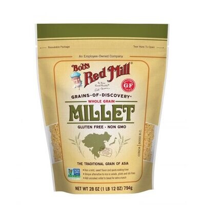Bob&#39;s Red Mill Gluten Free Hulled Millet 28 OZ