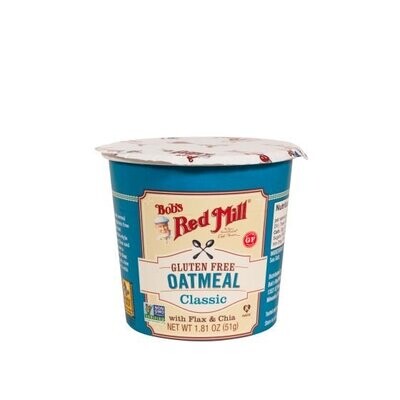 Bob's Red Mill Gluten Free Classic Oatmeal Cup 1.81 OZ