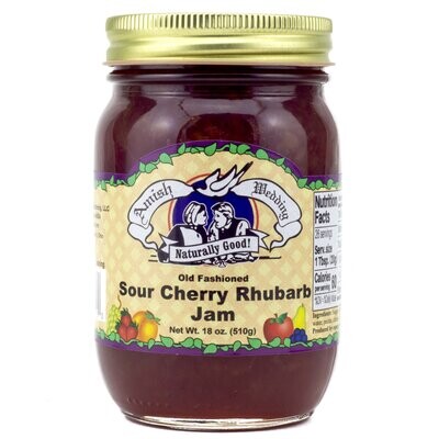 Amish Wedding Sour Cherry Rhubarb Jam