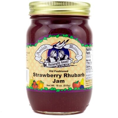 Amish Wedding Strawberry Rhubarb Jam 9oz