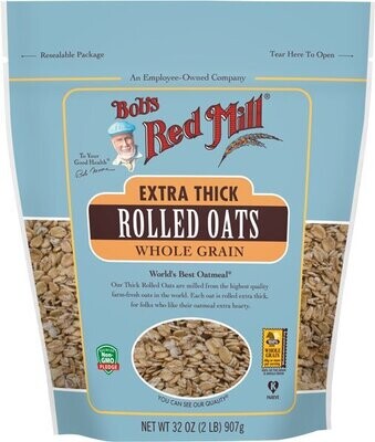 Bob&#39;s Red Mill Extra Thick Rolled Oats 32 OZ