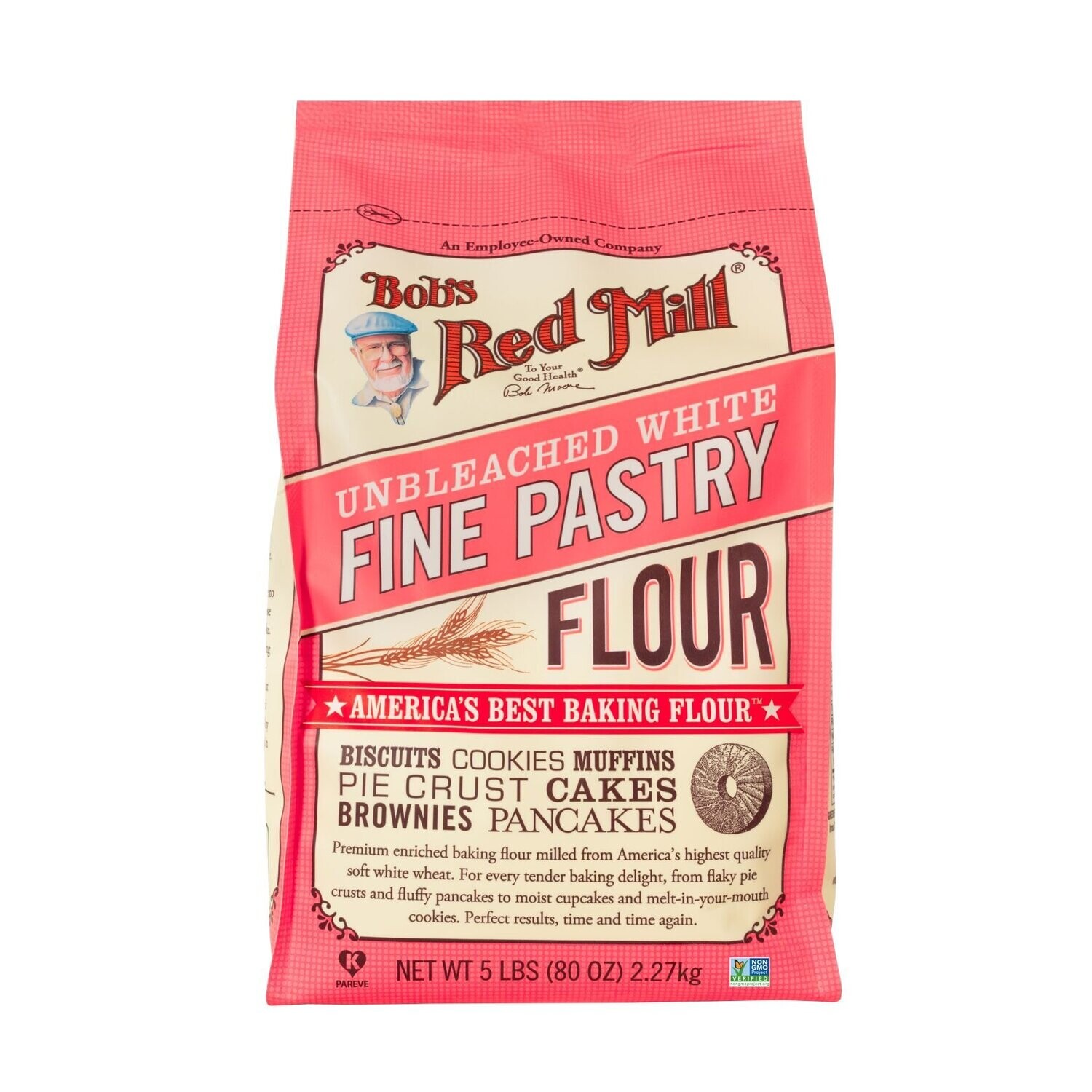 Bob&#39;s Red Mill Unbleached White Fine Pastry Flour 5#