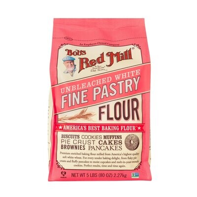 Bob's Red Mill Unbleached White Fine Pastry Flour 5#