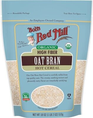 Bob's Red Mill Organic Oat Bran 18 OZ
