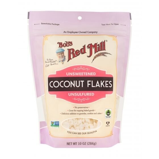 Bob&#39;s Red Mill Unsweetened Coconut Flakes 10 OZ