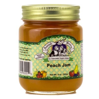 Amish Wedding Naturally Juice Sweetened Peach Jam 9oz