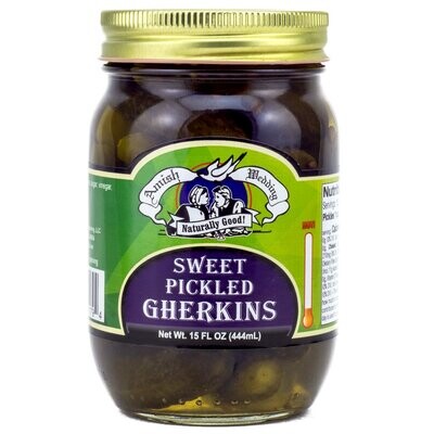 Amish Wedding Sweet Gherkins Pickles Pint