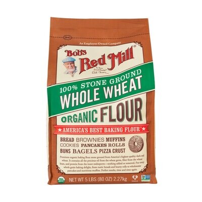 Bob's Red Mill Organic Whole Wheat Flour 5#