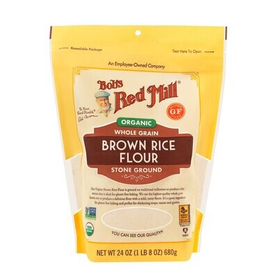 Bob&#39;s Red Mill Organic Brown Rice Flour 24 OZ