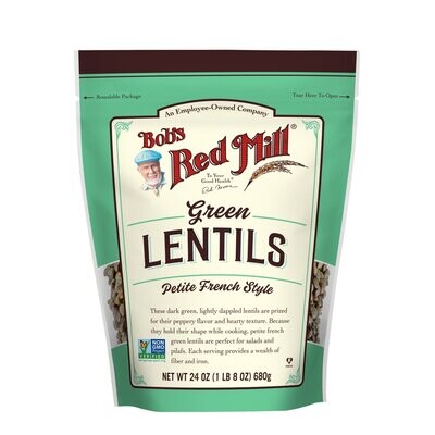 Bob&#39;s Red Mill Petite French Green Lentils 24 OZ