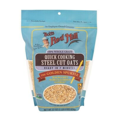 Bob&#39;s Red Mill Quick Cooking Steel Cut Oats 22 OZ