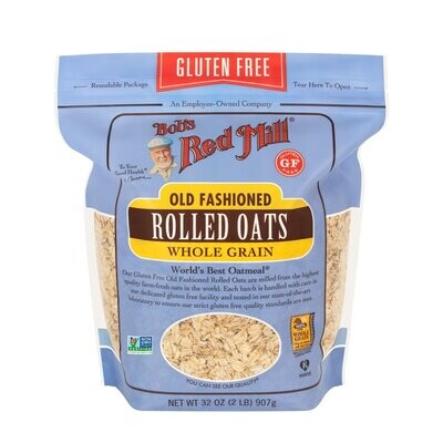 Bob&#39;s Red Mill Gluten Free Old Fashioned Rolled Oats 32 OZ