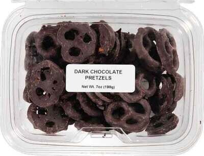 Dark Chocolate Covered Pretzels Tub 7 OZ