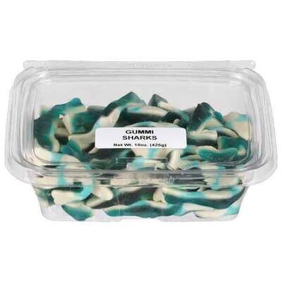 Gummi Sharkes Candy Tub 15 OZ