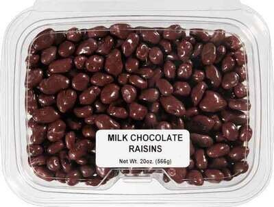 Milk Chocolate Covered Raisins Tub 20 OZ