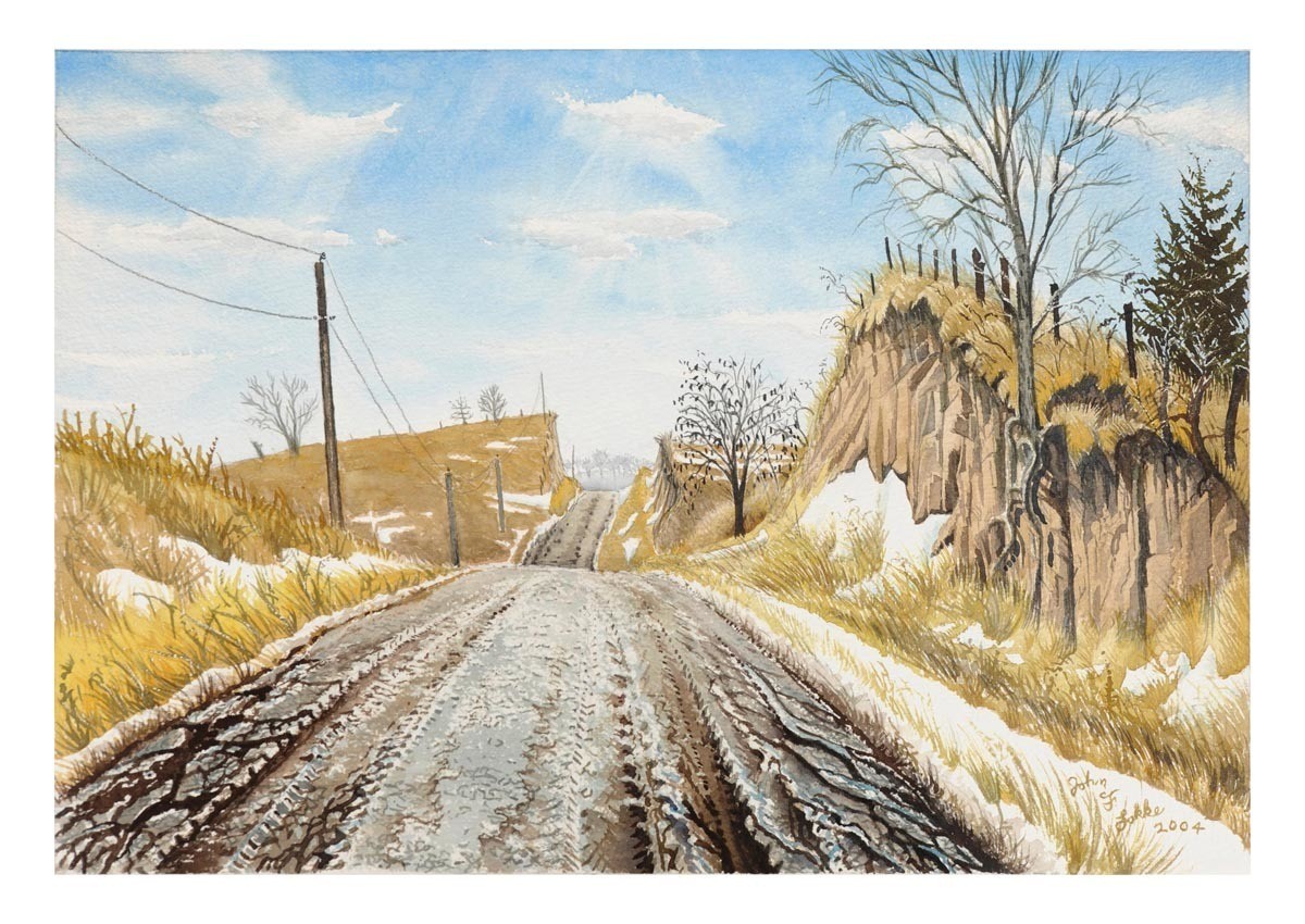 Road Cuts in Loess, 656 Ave, Richardson County, Unframed