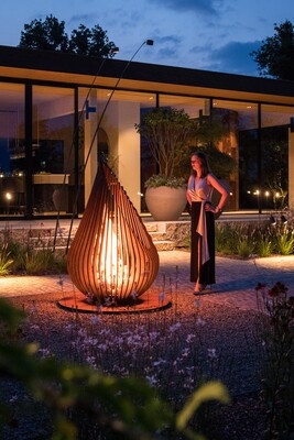 Dewdrop Fire Sculpture