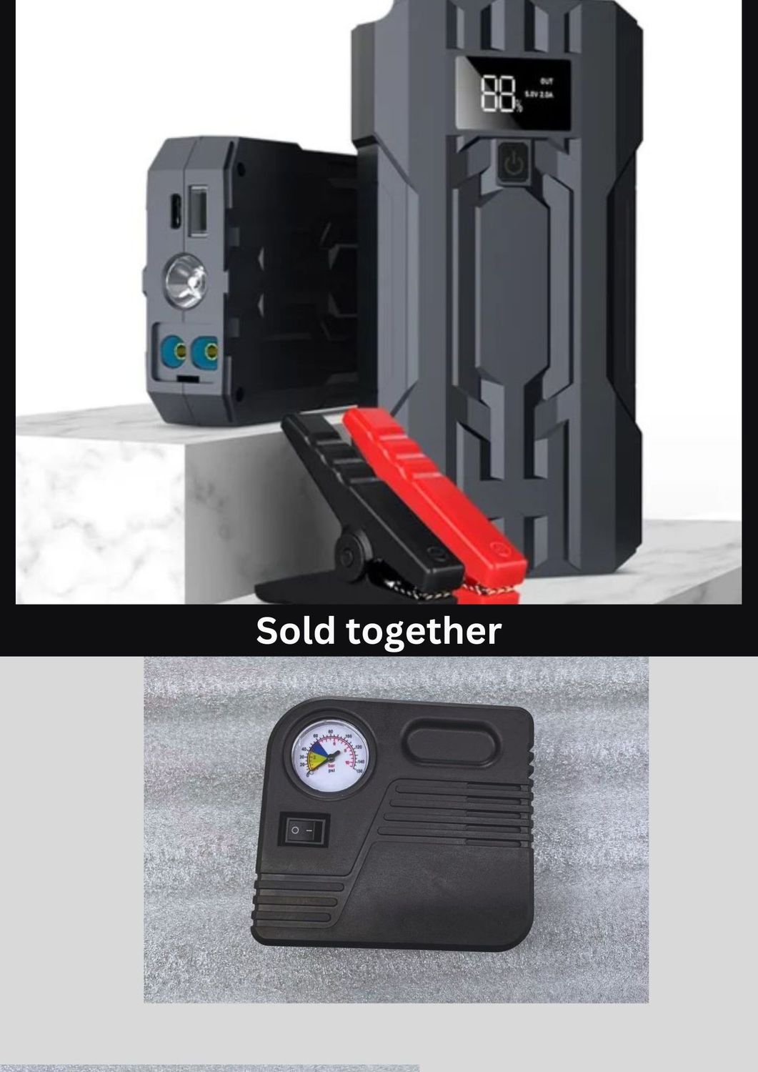 Tire Inflator &amp; Portable Jump
