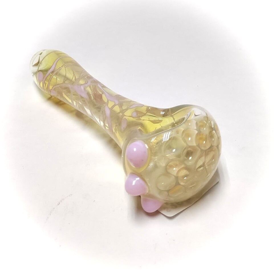 Florida Honeycomb Spoon, Color: gold/pink