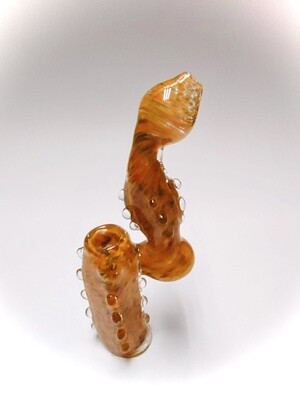 Bumpy Bubbler - orange swirl